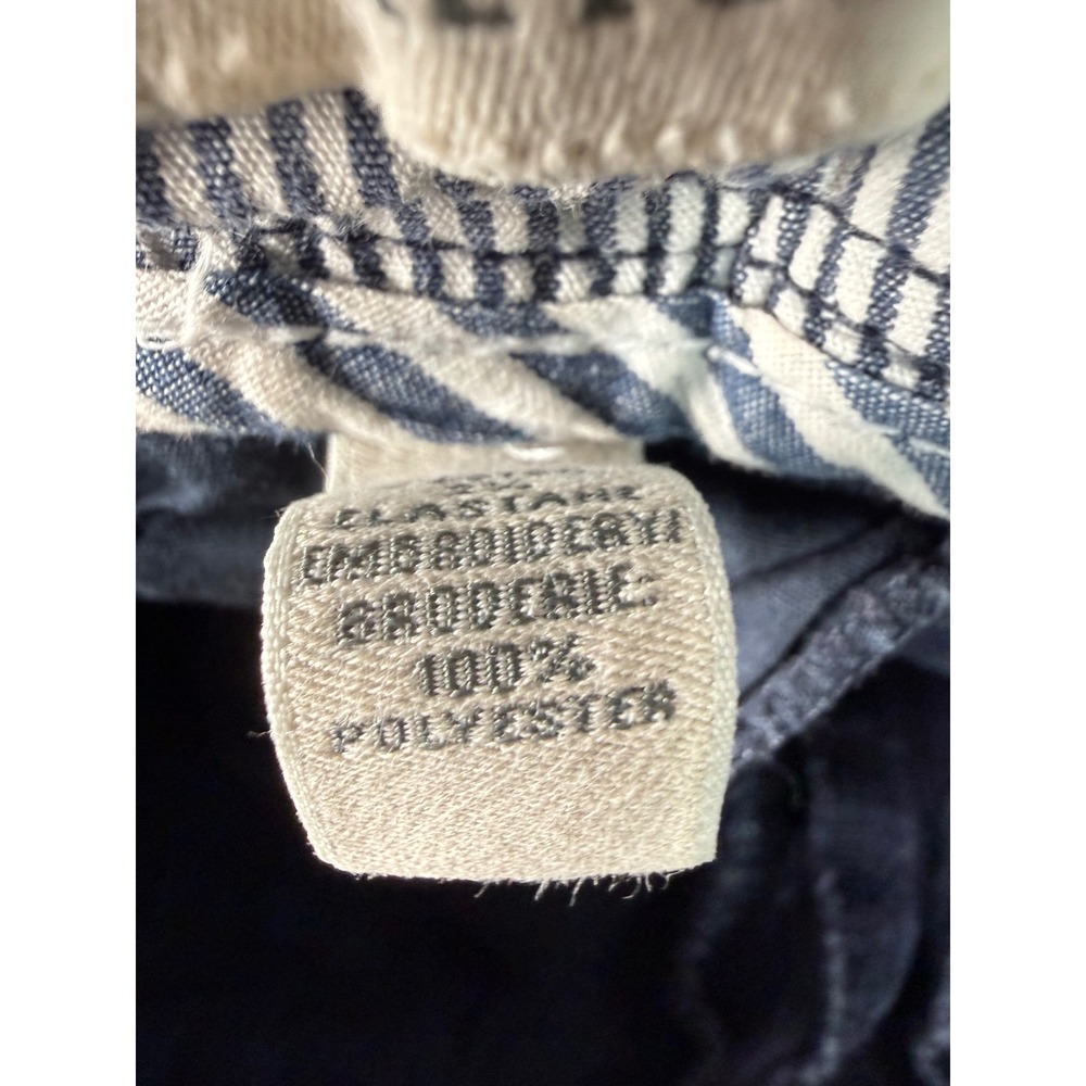 Abercrombie & Fitch Navy Blue Moose Chino Micro Shorts Womens 00‎ Stretch Y2K - Picture 10 of 14